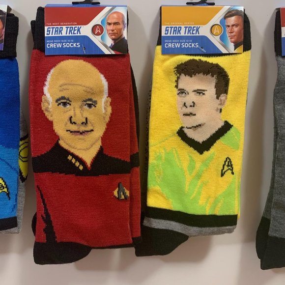 Mens Star Trek Crew Socks Lot Of 4 Mens Size 10-13 - Picture 3 of 6